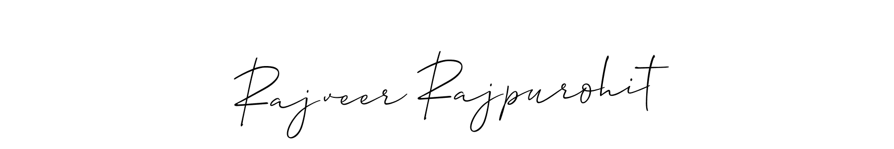 if you are searching for the best signature style for your name Rajveer Rajpurohit. so please give up your signature search. here we have designed multiple signature styles  using Allison_Script. Rajveer Rajpurohit signature style 2 images and pictures png