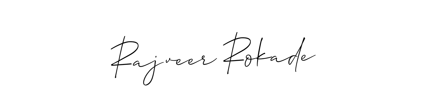 You should practise on your own different ways (Allison_Script) to write your name (Rajveer Rokade) in signature. don't let someone else do it for you. Rajveer Rokade signature style 2 images and pictures png