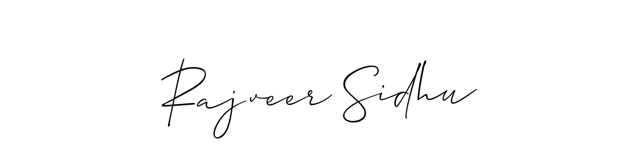 How to make Rajveer Sidhu signature? Allison_Script is a professional autograph style. Create handwritten signature for Rajveer Sidhu name. Rajveer Sidhu signature style 2 images and pictures png