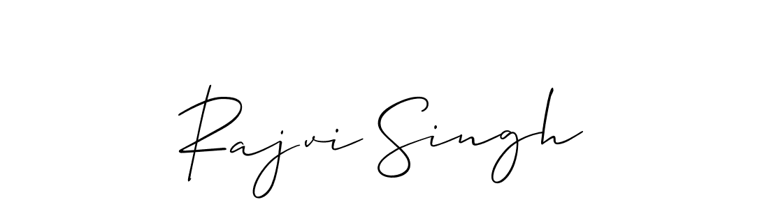 Use a signature maker to create a handwritten signature online. With this signature software, you can design (Allison_Script) your own signature for name Rajvi Singh. Rajvi Singh signature style 2 images and pictures png