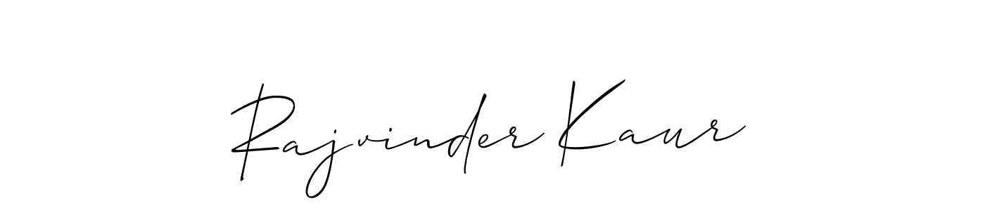 Use a signature maker to create a handwritten signature online. With this signature software, you can design (Allison_Script) your own signature for name Rajvinder Kaur. Rajvinder Kaur signature style 2 images and pictures png