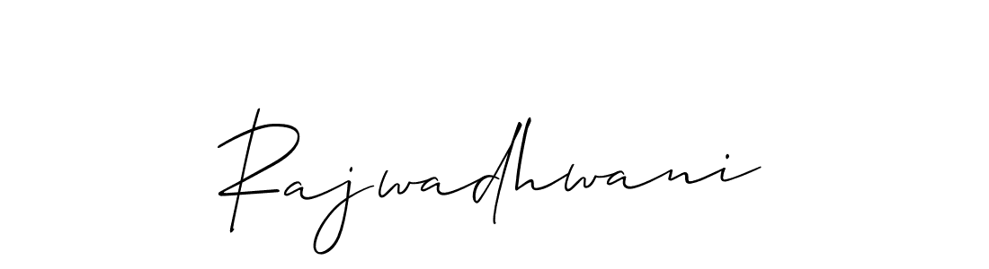 This is the best signature style for the Rajwadhwani name. Also you like these signature font (Allison_Script). Mix name signature. Rajwadhwani signature style 2 images and pictures png