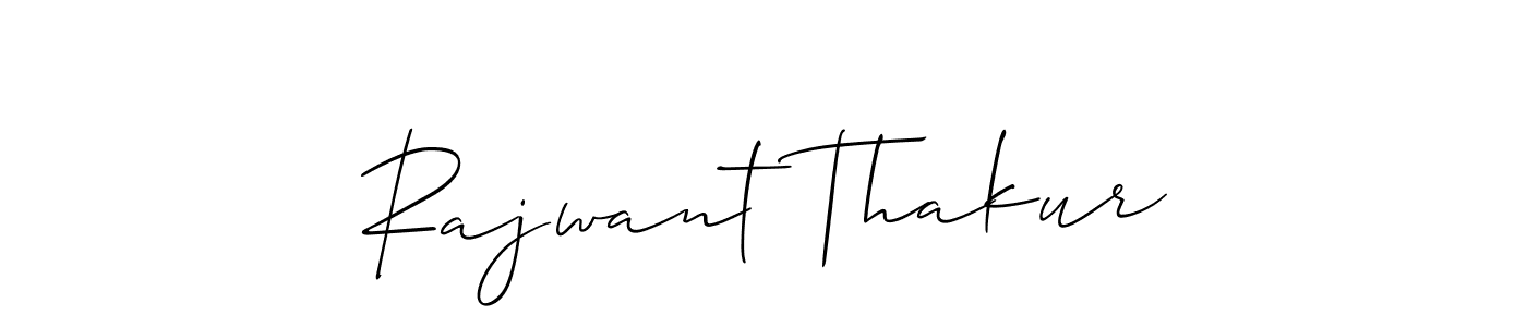 How to make Rajwant Thakur name signature. Use Allison_Script style for creating short signs online. This is the latest handwritten sign. Rajwant Thakur signature style 2 images and pictures png