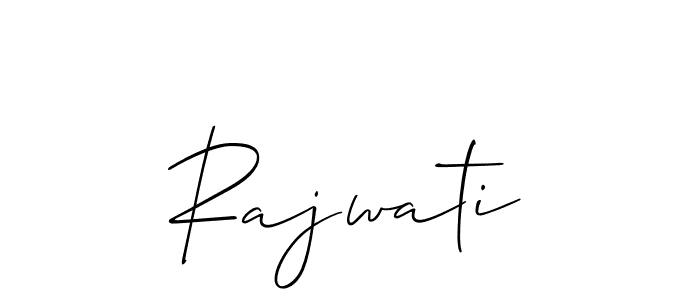 How to Draw Rajwati signature style? Allison_Script is a latest design signature styles for name Rajwati. Rajwati signature style 2 images and pictures png