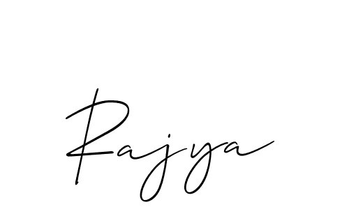 Also we have Rajya name is the best signature style. Create professional handwritten signature collection using Allison_Script autograph style. Rajya signature style 2 images and pictures png
