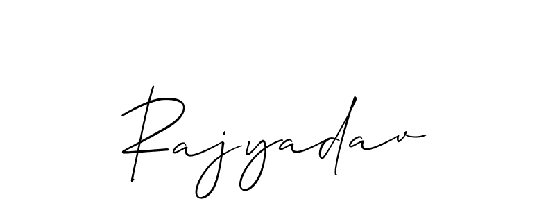 Similarly Allison_Script is the best handwritten signature design. Signature creator online .You can use it as an online autograph creator for name Rajyadav. Rajyadav signature style 2 images and pictures png