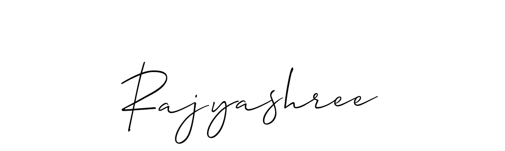 Also You can easily find your signature by using the search form. We will create Rajyashree name handwritten signature images for you free of cost using Allison_Script sign style. Rajyashree signature style 2 images and pictures png