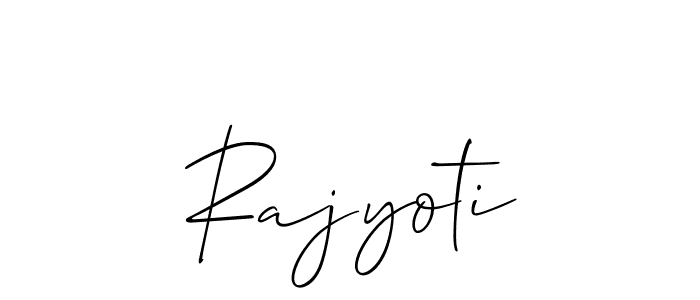 How to Draw Rajyoti signature style? Allison_Script is a latest design signature styles for name Rajyoti. Rajyoti signature style 2 images and pictures png