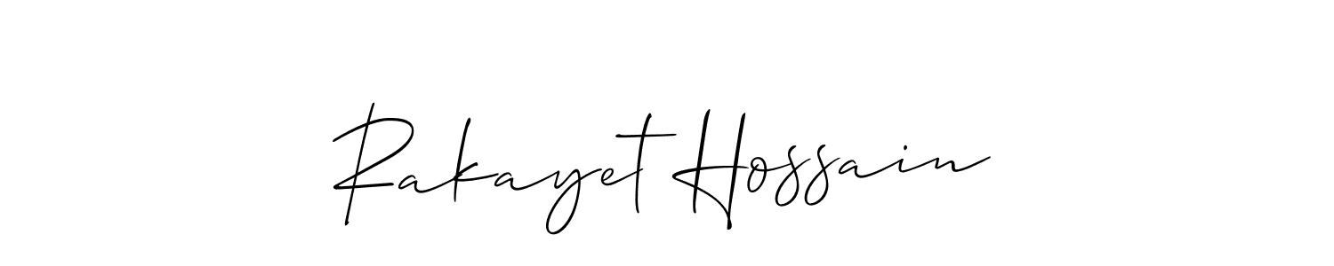 You can use this online signature creator to create a handwritten signature for the name Rakayet Hossain. This is the best online autograph maker. Rakayet Hossain signature style 2 images and pictures png