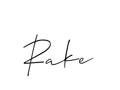 You should practise on your own different ways (Allison_Script) to write your name (Rake) in signature. don't let someone else do it for you. Rake signature style 2 images and pictures png