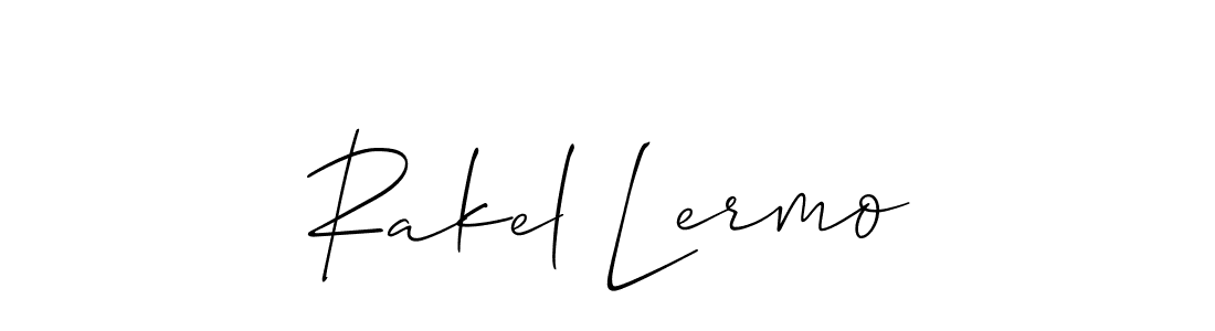 Similarly Allison_Script is the best handwritten signature design. Signature creator online .You can use it as an online autograph creator for name Rakel Lermo. Rakel Lermo signature style 2 images and pictures png