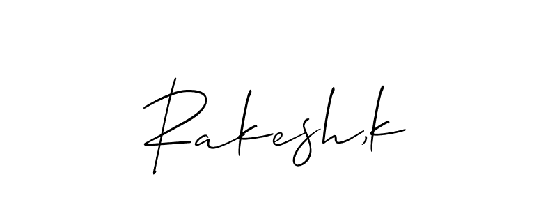 Best and Professional Signature Style for Rakesh,k. Allison_Script Best Signature Style Collection. Rakesh,k signature style 2 images and pictures png