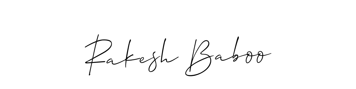 Create a beautiful signature design for name Rakesh Baboo. With this signature (Allison_Script) fonts, you can make a handwritten signature for free. Rakesh Baboo signature style 2 images and pictures png