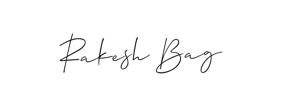 You should practise on your own different ways (Allison_Script) to write your name (Rakesh Bag) in signature. don't let someone else do it for you. Rakesh Bag signature style 2 images and pictures png