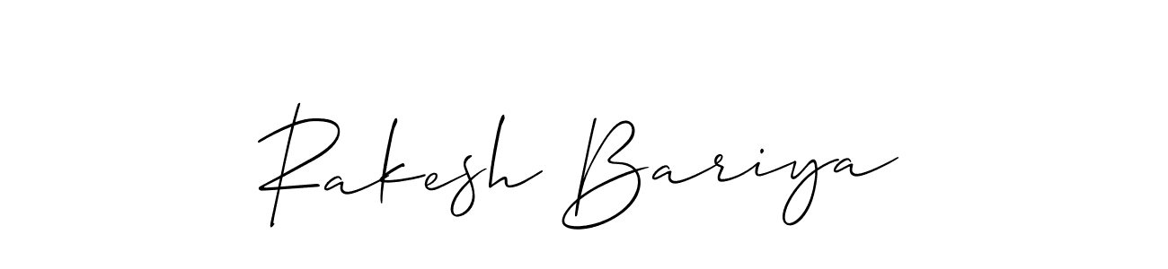 Similarly Allison_Script is the best handwritten signature design. Signature creator online .You can use it as an online autograph creator for name Rakesh Bariya. Rakesh Bariya signature style 2 images and pictures png