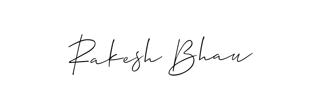 Allison_Script is a professional signature style that is perfect for those who want to add a touch of class to their signature. It is also a great choice for those who want to make their signature more unique. Get Rakesh Bhau name to fancy signature for free. Rakesh Bhau signature style 2 images and pictures png