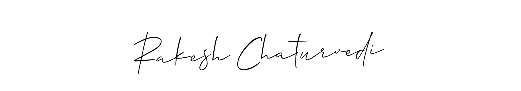 You should practise on your own different ways (Allison_Script) to write your name (Rakesh Chaturvedi) in signature. don't let someone else do it for you. Rakesh Chaturvedi signature style 2 images and pictures png
