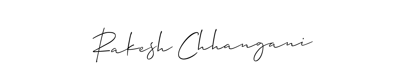 Similarly Allison_Script is the best handwritten signature design. Signature creator online .You can use it as an online autograph creator for name Rakesh Chhangani. Rakesh Chhangani signature style 2 images and pictures png