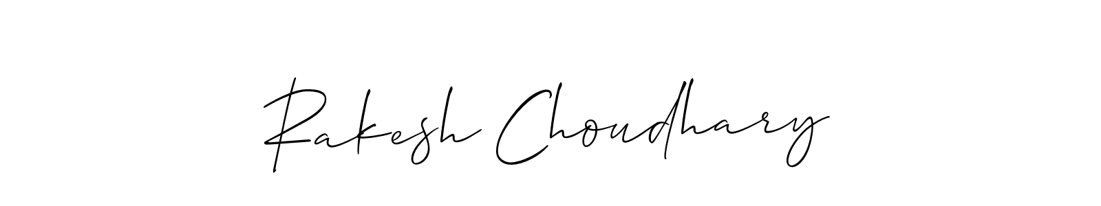 Make a beautiful signature design for name Rakesh Choudhary. With this signature (Allison_Script) style, you can create a handwritten signature for free. Rakesh Choudhary signature style 2 images and pictures png