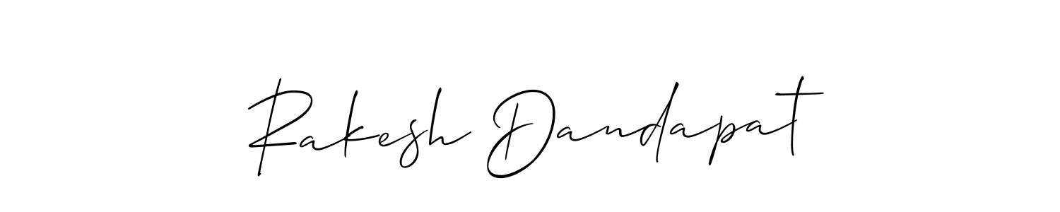Create a beautiful signature design for name Rakesh Dandapat. With this signature (Allison_Script) fonts, you can make a handwritten signature for free. Rakesh Dandapat signature style 2 images and pictures png