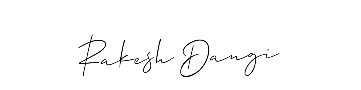 Similarly Allison_Script is the best handwritten signature design. Signature creator online .You can use it as an online autograph creator for name Rakesh Dangi. Rakesh Dangi signature style 2 images and pictures png