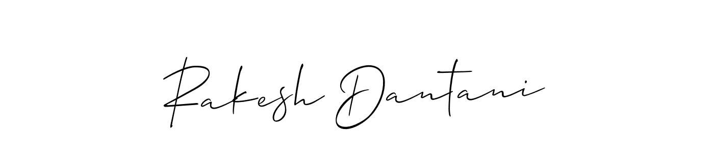 Use a signature maker to create a handwritten signature online. With this signature software, you can design (Allison_Script) your own signature for name Rakesh Dantani. Rakesh Dantani signature style 2 images and pictures png