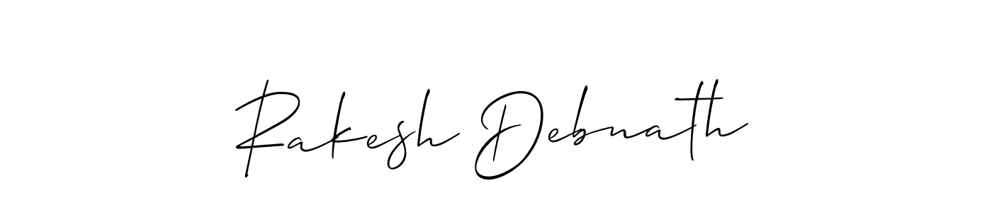 Also we have Rakesh Debnath name is the best signature style. Create professional handwritten signature collection using Allison_Script autograph style. Rakesh Debnath signature style 2 images and pictures png