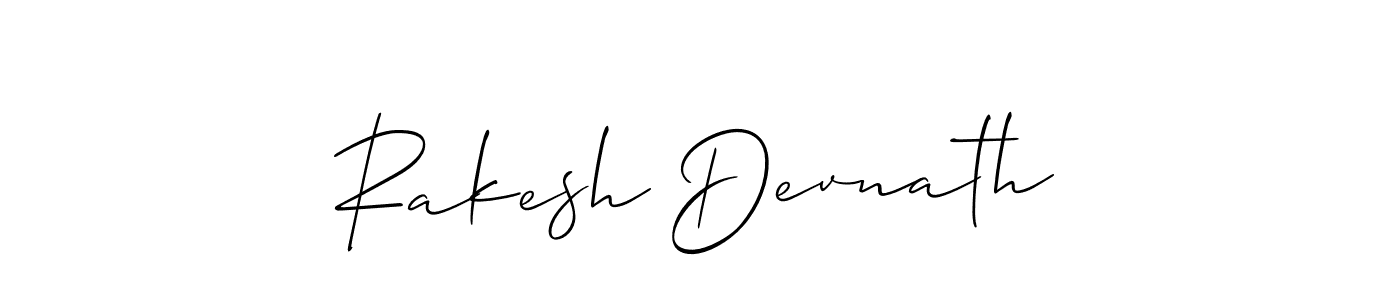 Also we have Rakesh Devnath name is the best signature style. Create professional handwritten signature collection using Allison_Script autograph style. Rakesh Devnath signature style 2 images and pictures png