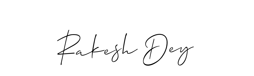 How to make Rakesh Dey signature? Allison_Script is a professional autograph style. Create handwritten signature for Rakesh Dey name. Rakesh Dey signature style 2 images and pictures png