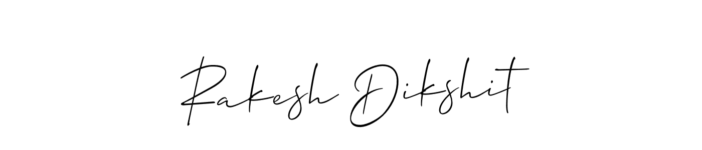 Design your own signature with our free online signature maker. With this signature software, you can create a handwritten (Allison_Script) signature for name Rakesh Dikshit. Rakesh Dikshit signature style 2 images and pictures png