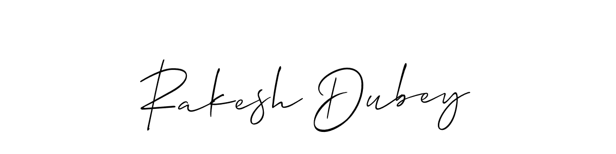 How to make Rakesh Dubey signature? Allison_Script is a professional autograph style. Create handwritten signature for Rakesh Dubey name. Rakesh Dubey signature style 2 images and pictures png