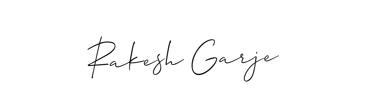 How to Draw Rakesh Garje signature style? Allison_Script is a latest design signature styles for name Rakesh Garje. Rakesh Garje signature style 2 images and pictures png