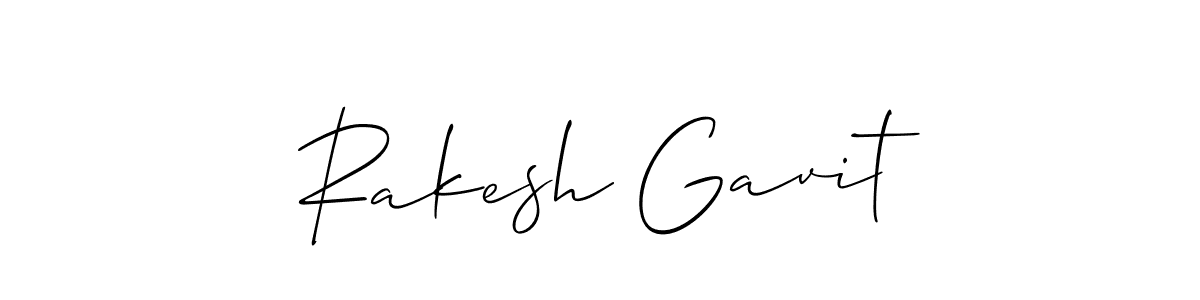 The best way (Allison_Script) to make a short signature is to pick only two or three words in your name. The name Rakesh Gavit include a total of six letters. For converting this name. Rakesh Gavit signature style 2 images and pictures png