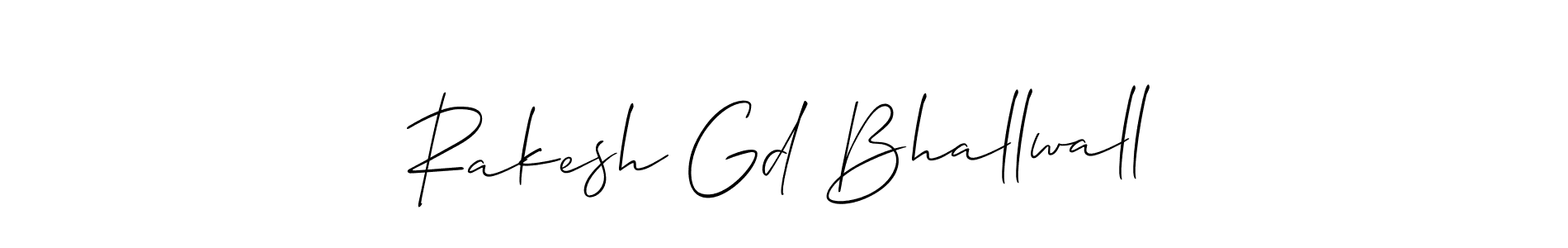 Make a beautiful signature design for name Rakesh Gd Bhallwall. Use this online signature maker to create a handwritten signature for free. Rakesh Gd Bhallwall signature style 2 images and pictures png