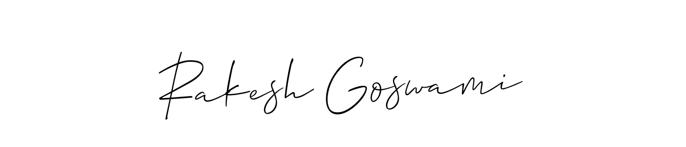 You should practise on your own different ways (Allison_Script) to write your name (Rakesh Goswami) in signature. don't let someone else do it for you. Rakesh Goswami signature style 2 images and pictures png