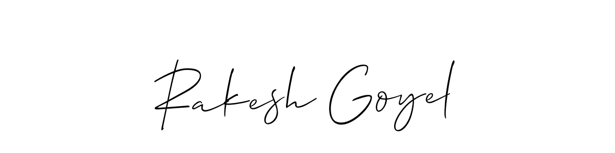 Also You can easily find your signature by using the search form. We will create Rakesh Goyel name handwritten signature images for you free of cost using Allison_Script sign style. Rakesh Goyel signature style 2 images and pictures png