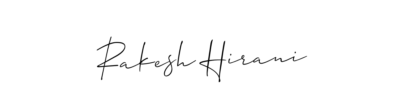 Use a signature maker to create a handwritten signature online. With this signature software, you can design (Allison_Script) your own signature for name Rakesh Hirani. Rakesh Hirani signature style 2 images and pictures png