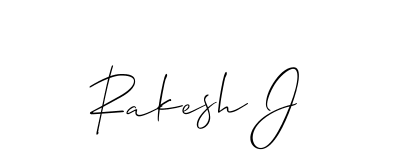 Best and Professional Signature Style for Rakesh J. Allison_Script Best Signature Style Collection. Rakesh J signature style 2 images and pictures png