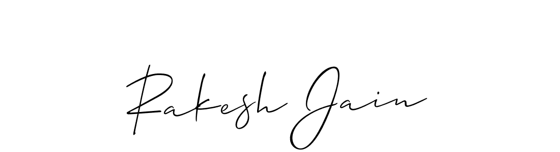 Design your own signature with our free online signature maker. With this signature software, you can create a handwritten (Allison_Script) signature for name Rakesh Jain. Rakesh Jain signature style 2 images and pictures png