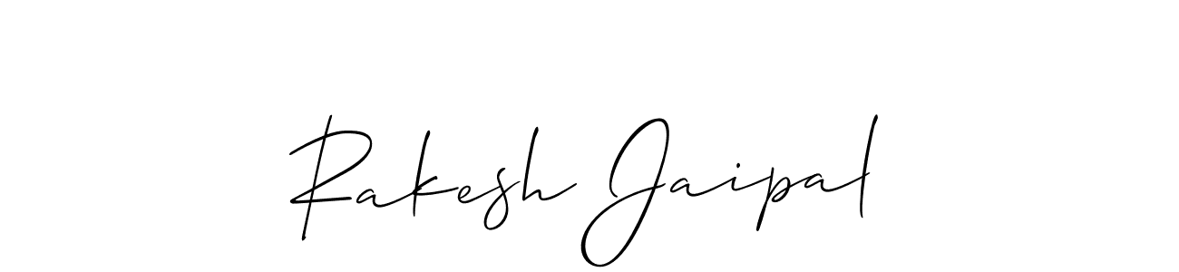 Allison_Script is a professional signature style that is perfect for those who want to add a touch of class to their signature. It is also a great choice for those who want to make their signature more unique. Get Rakesh Jaipal name to fancy signature for free. Rakesh Jaipal signature style 2 images and pictures png