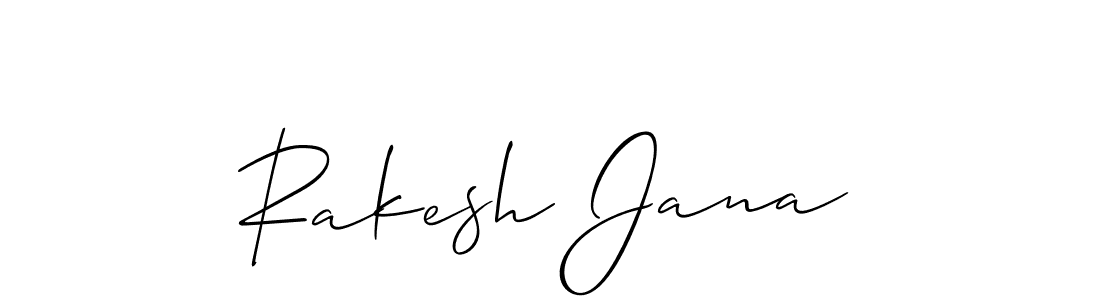 Design your own signature with our free online signature maker. With this signature software, you can create a handwritten (Allison_Script) signature for name Rakesh Jana. Rakesh Jana signature style 2 images and pictures png