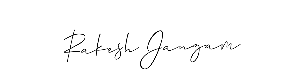 Make a short Rakesh Jangam signature style. Manage your documents anywhere anytime using Allison_Script. Create and add eSignatures, submit forms, share and send files easily. Rakesh Jangam signature style 2 images and pictures png