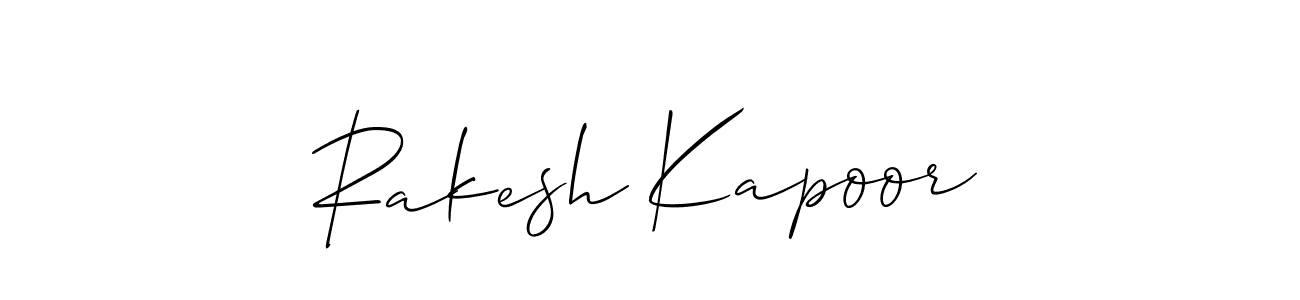 You should practise on your own different ways (Allison_Script) to write your name (Rakesh Kapoor) in signature. don't let someone else do it for you. Rakesh Kapoor signature style 2 images and pictures png