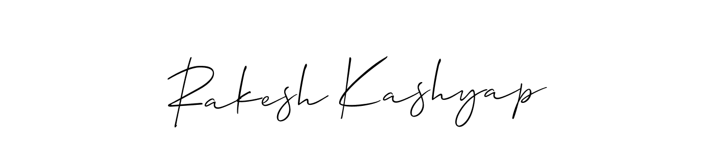 Design your own signature with our free online signature maker. With this signature software, you can create a handwritten (Allison_Script) signature for name Rakesh Kashyap. Rakesh Kashyap signature style 2 images and pictures png