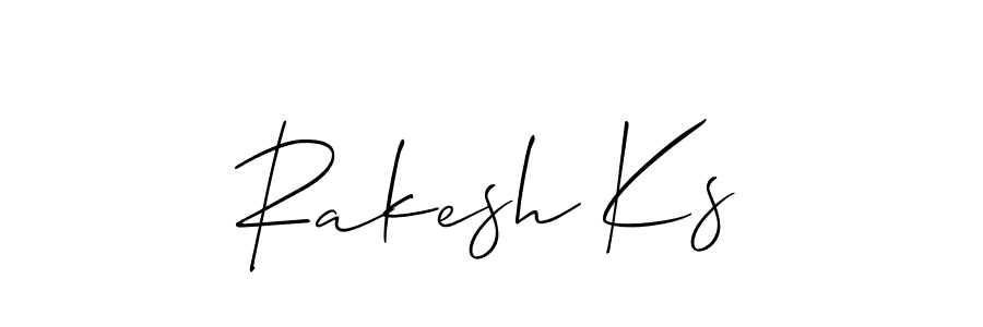 Similarly Allison_Script is the best handwritten signature design. Signature creator online .You can use it as an online autograph creator for name Rakesh Ks. Rakesh Ks signature style 2 images and pictures png