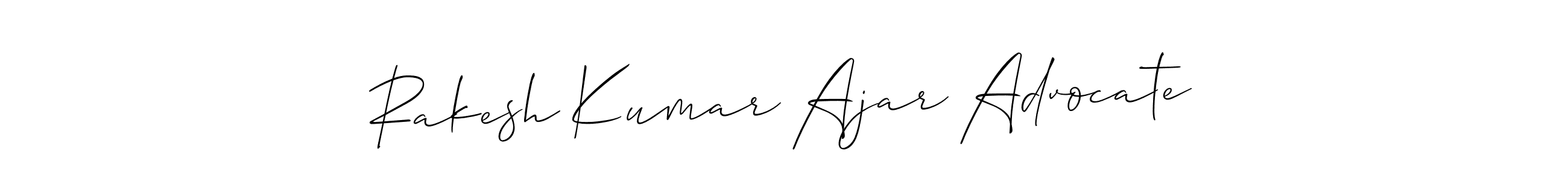 Similarly Allison_Script is the best handwritten signature design. Signature creator online .You can use it as an online autograph creator for name Rakesh Kumar Ajar Advocate. Rakesh Kumar Ajar Advocate signature style 2 images and pictures png