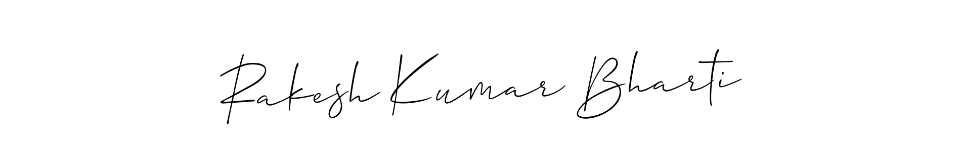 How to make Rakesh Kumar Bharti signature? Allison_Script is a professional autograph style. Create handwritten signature for Rakesh Kumar Bharti name. Rakesh Kumar Bharti signature style 2 images and pictures png