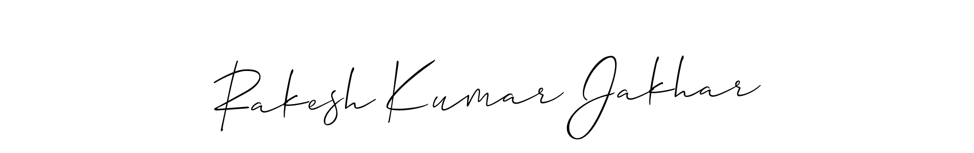 Use a signature maker to create a handwritten signature online. With this signature software, you can design (Allison_Script) your own signature for name Rakesh Kumar Jakhar. Rakesh Kumar Jakhar signature style 2 images and pictures png