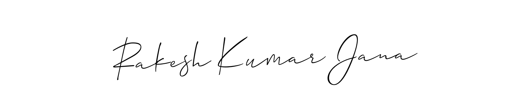 Rakesh Kumar Jana stylish signature style. Best Handwritten Sign (Allison_Script) for my name. Handwritten Signature Collection Ideas for my name Rakesh Kumar Jana. Rakesh Kumar Jana signature style 2 images and pictures png