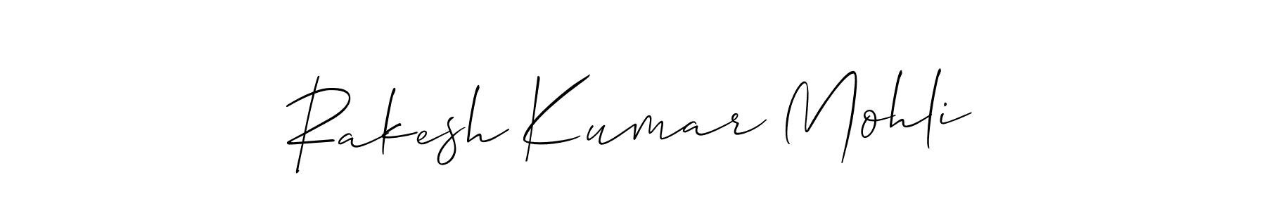 if you are searching for the best signature style for your name Rakesh Kumar Mohli. so please give up your signature search. here we have designed multiple signature styles  using Allison_Script. Rakesh Kumar Mohli signature style 2 images and pictures png